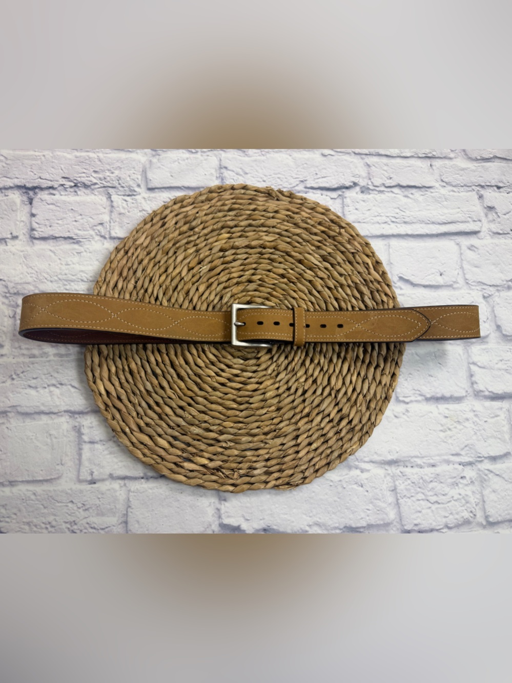 Genuine Leather Tan  Men’s Belt. Size 44.